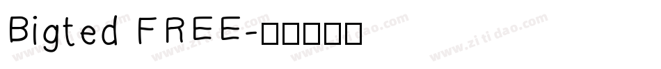 Bigted FREE字体转换